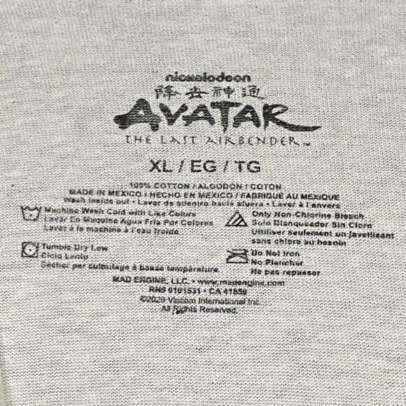 Avatar the last Airbender TV Show Graphic T-shirt size XL - Picture 2 of 4